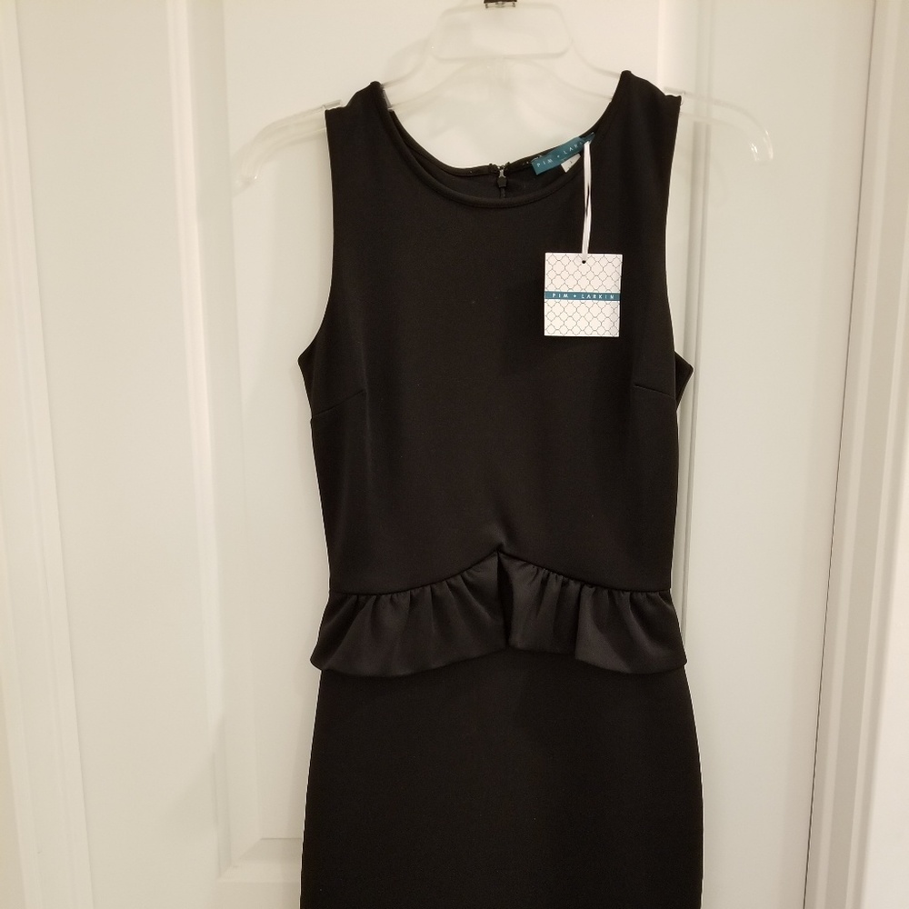 Pim + Larkin peplum LBD